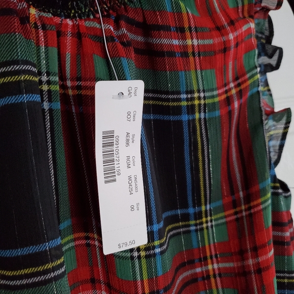 NEW J. Crew Stewart Gilded Tartan Mock Neck Top - Picture 9 of 11